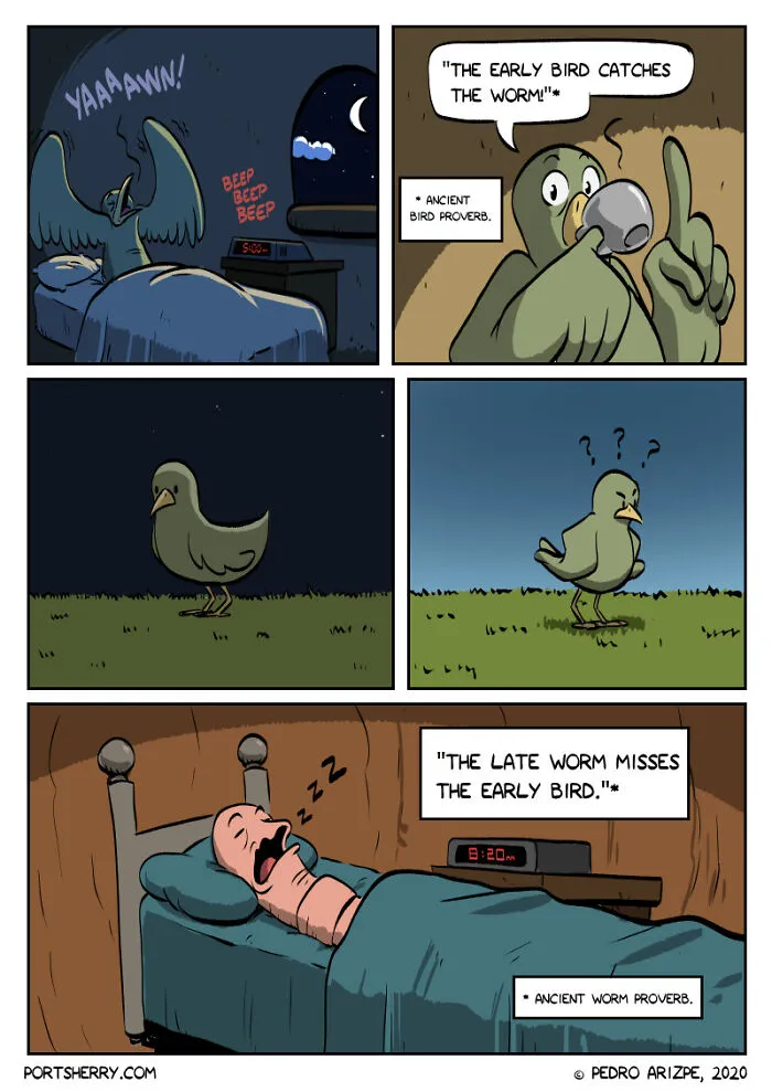 40 Humorous Comics About Random Things Made By This Artist