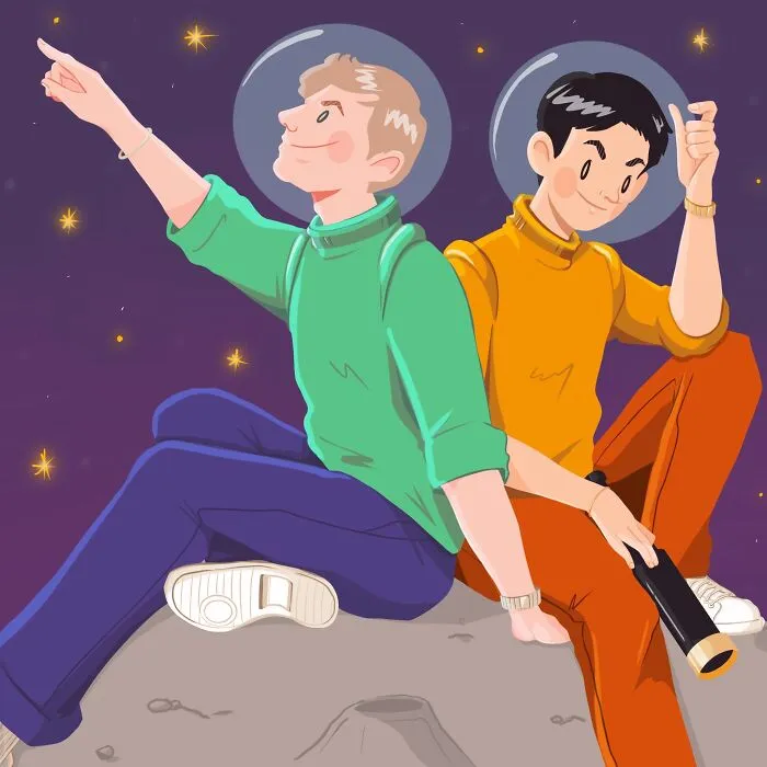 When You Are Both Space Cadets And Heads In The Clouds