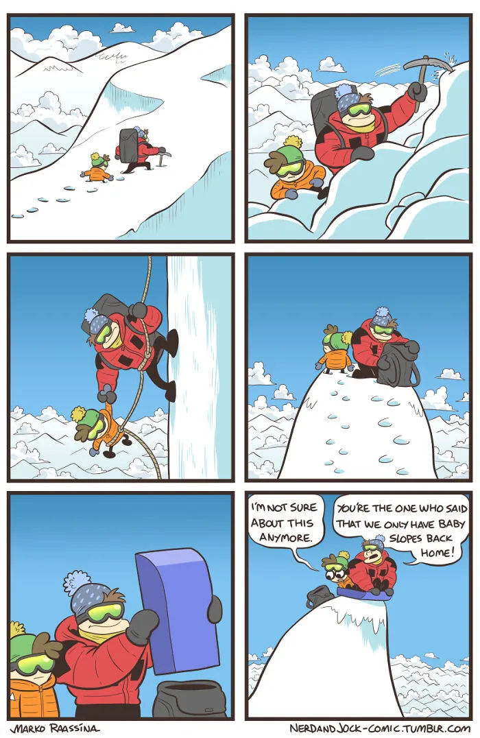 Here Are 30 Unexpectedly Brilliant Comics About An Unlikely Duo Of A Nerd And A Jock By This Artist