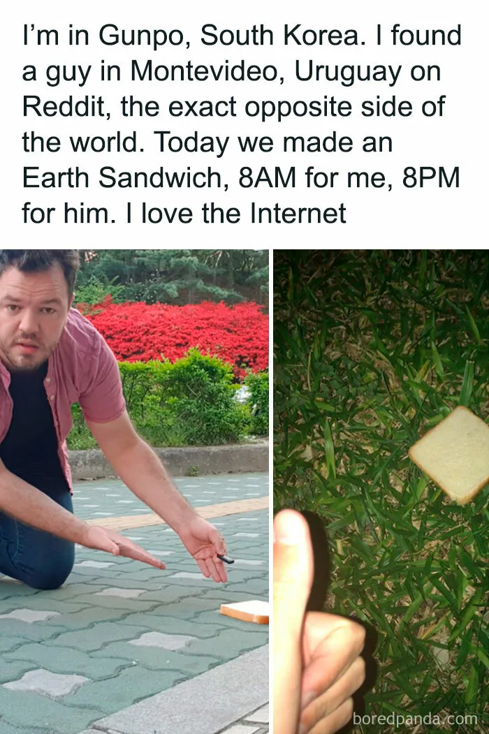 The Earth Sandwich