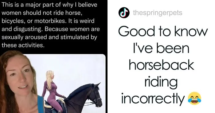Man Gets Roasted By A TikToker After He Made A Thread Saying Women Shouldn’t Ride Horses Because It’s A Sexually Arousing Activity