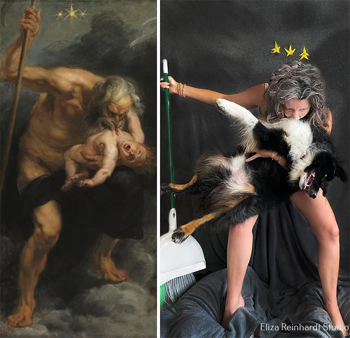 Saturno, 1636 de Rubens vs. Saturno, 2022