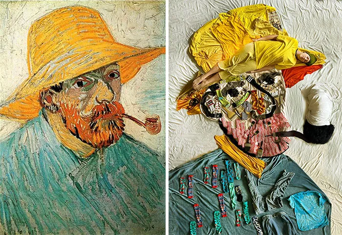 Autorretrato, 1888 de Vincent Van Gogh vs. Autorretrato, 2022