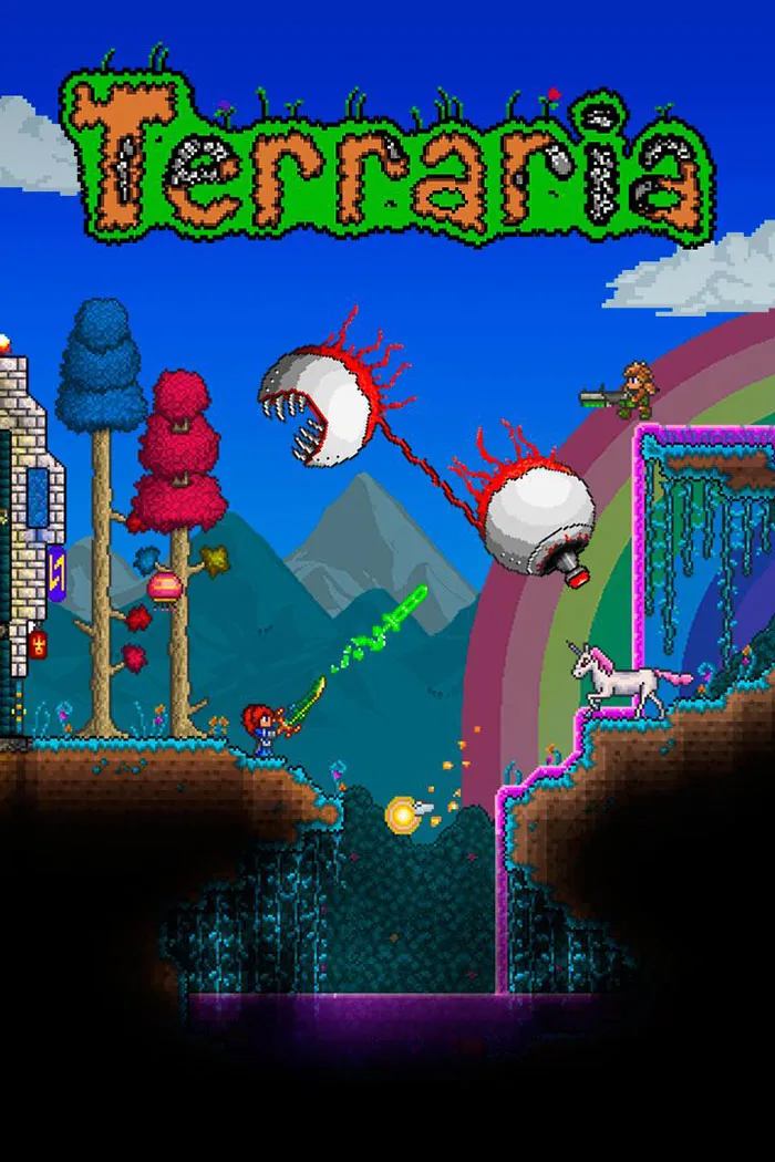 Poster of Terraria video game 