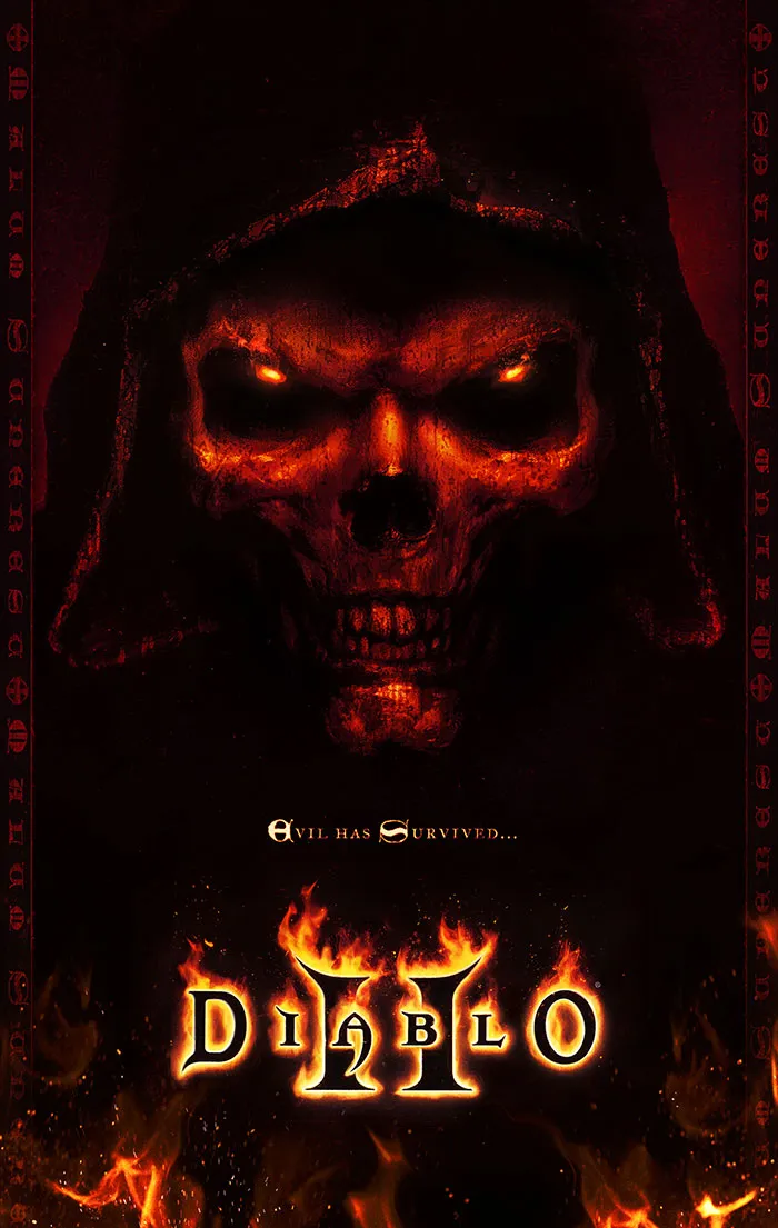 Poster of Diablo II video game 