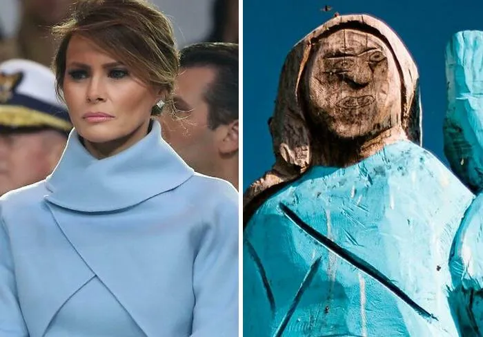 Melania Trump Statue In Slovenia. Nailed It!