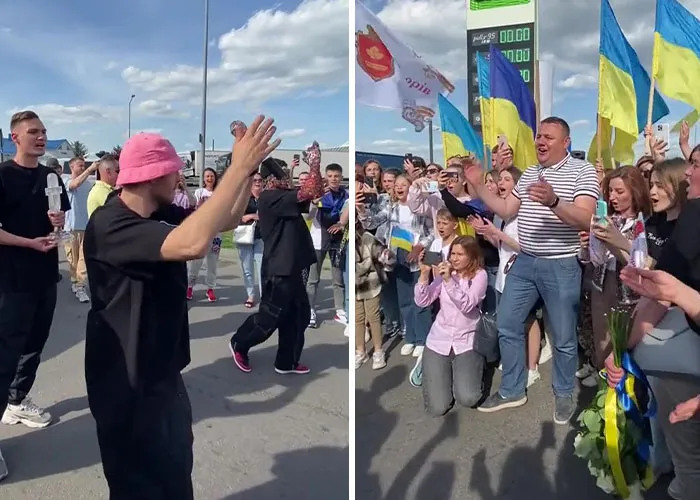 Eurovision 2022 Winners Sing At Polish Border Alongside Soldiers And Fans Alike