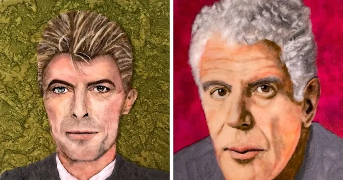 No Paint, No Brush: I Made These Portraits With Fiber And A Felting Needle