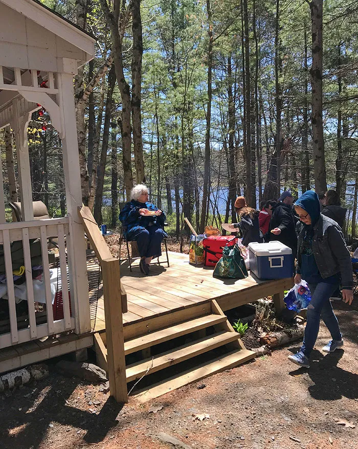 Mom. 92. All She Wanted For Her Birthday Was Grilled Hot Dogs By The Lake And Us