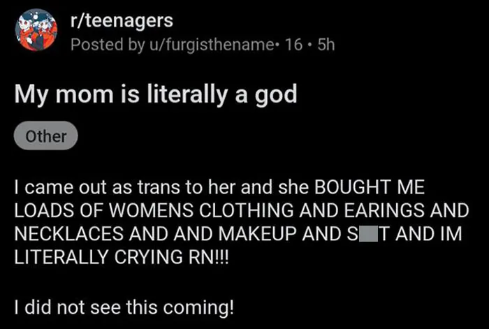 The Way Her Mom Supports Her