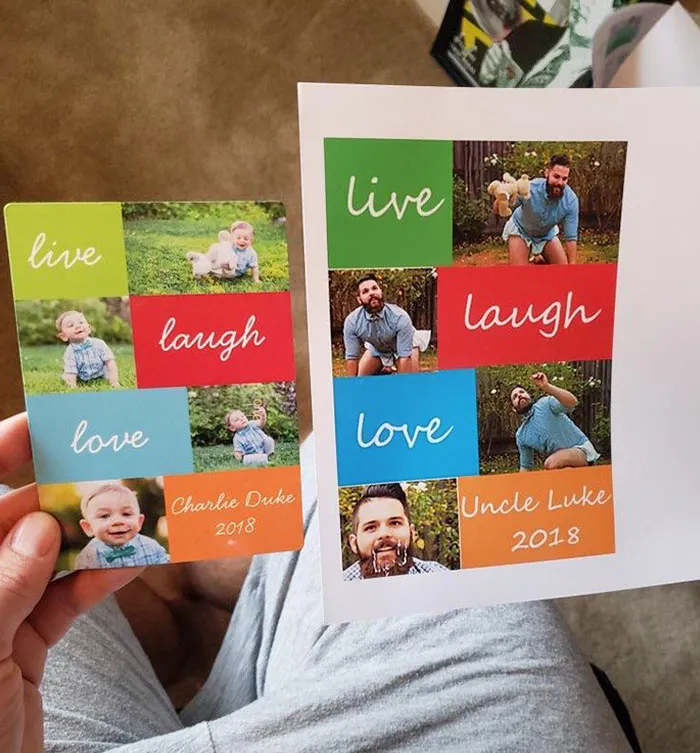My Friend Got A Christmas Card From His Nephew. He Decided To Copy It And Send It Back