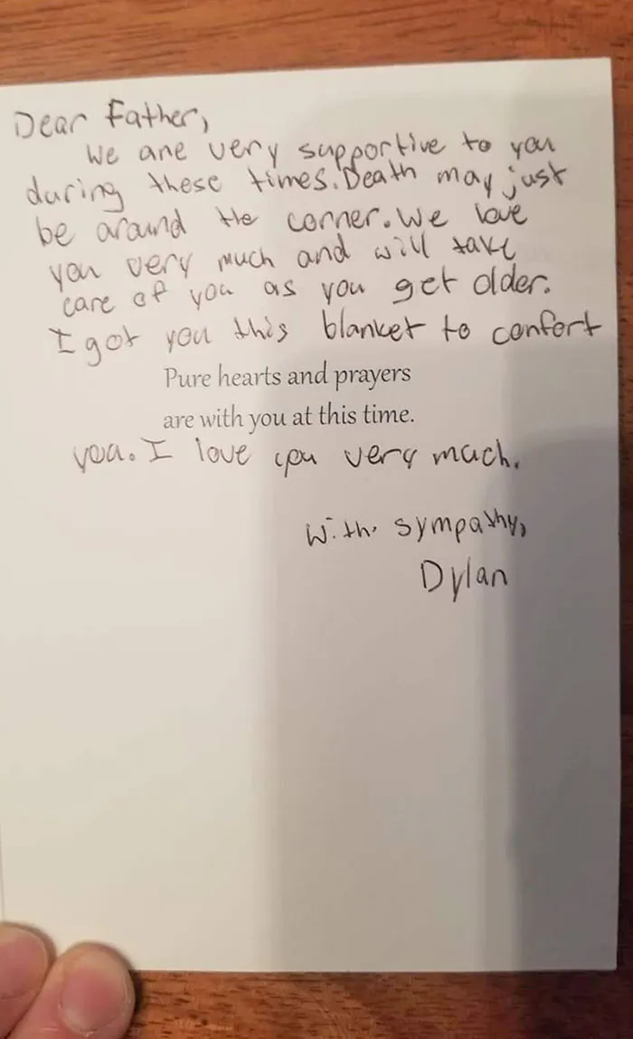 My Son Got Me A Sympathy Card For My 40th Birthday