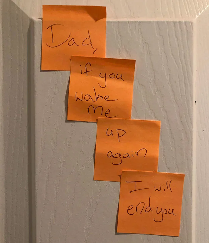 Mi hija de 13 años me dejó estas notas un sábado por la mañana