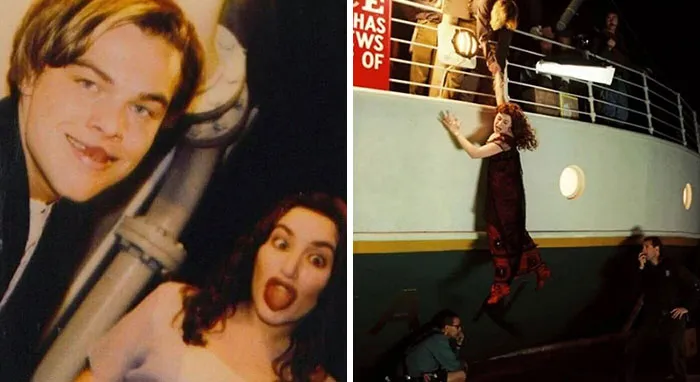 Fotos entre bastidores de Titanic, 1997
