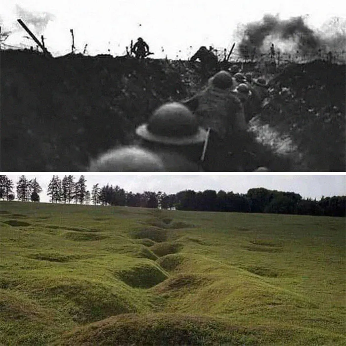Campo de la Primera Guerra Mundial: más de 100 años después
