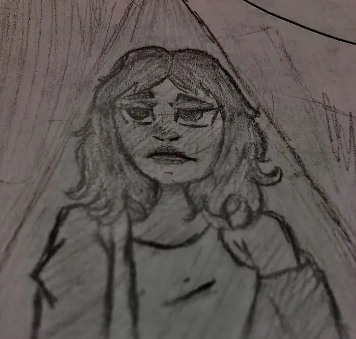 Here Is A Sketch From School. This Is Kind Of Old, So I Have Improved From When This Was Made.