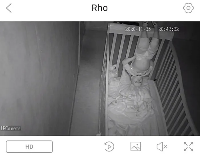 La cámara de la habitación de mi sobrino de 3 años
