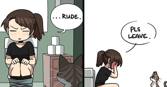 17 Relatable And Adorable Comics About Day-To-Day Life With A Cat By This Artist