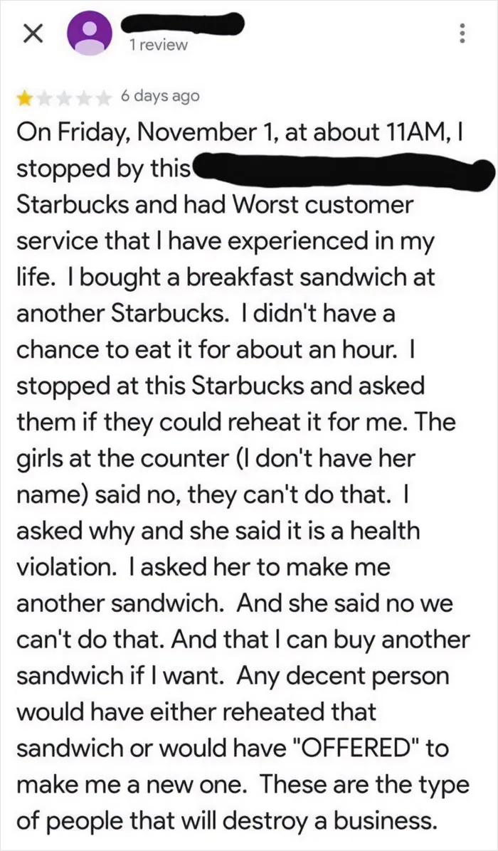 How Dare They Uphold Company Policies And Not Give Me Free Stuff?! They Will Destroy This Business!