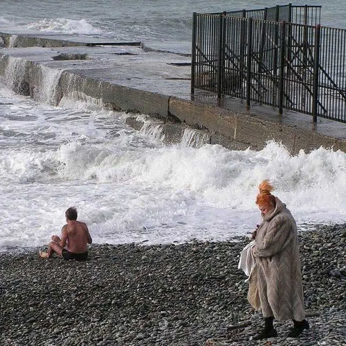 Dos tipos de personas en la playa