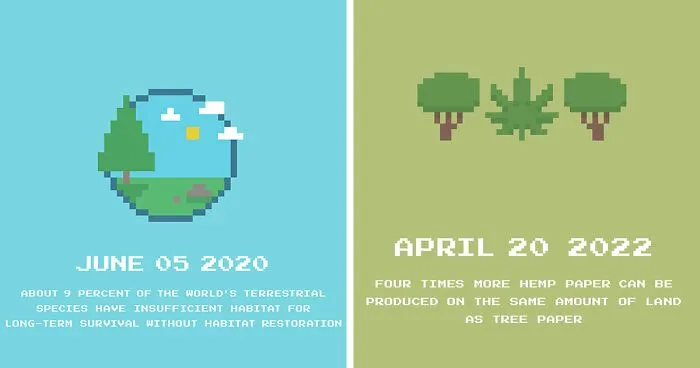 Through "Pixel Planet Today", I Transform Environmental Facts Into Pixel Art To Spread Awareness (30 Pics)