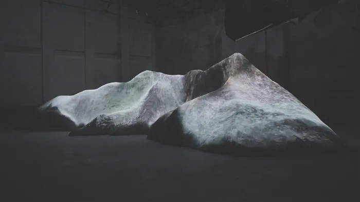 A 21-Meter-Long Sculpture Was Filled With Floating Motion Graphics Emerging From The AI (10 Pics)