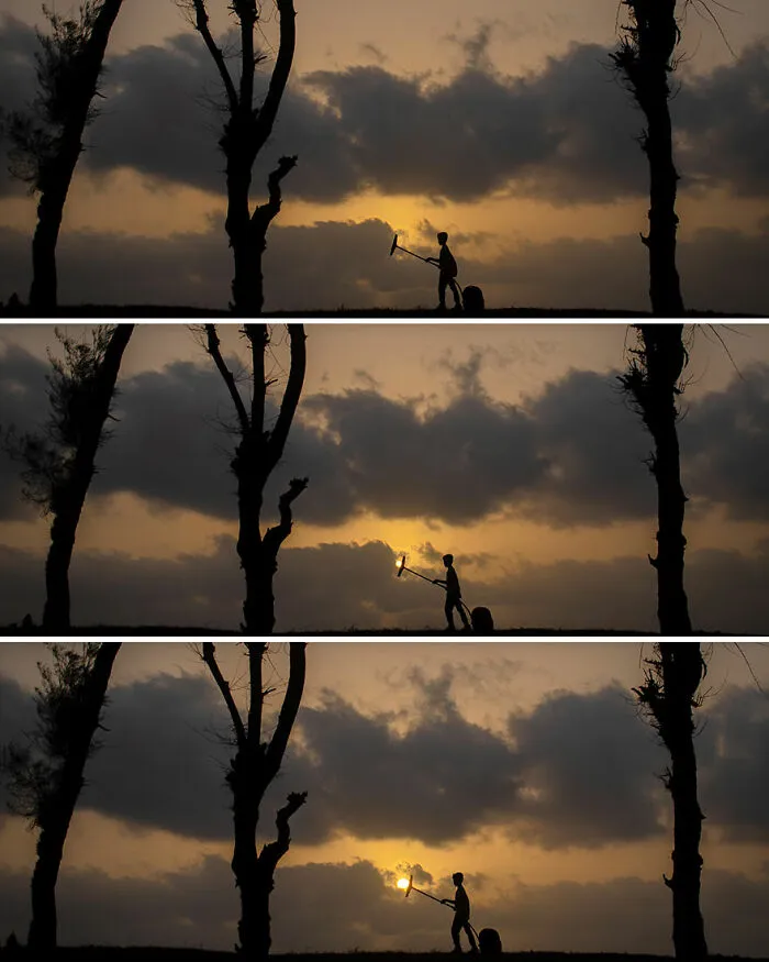Removed The Sun From The Clouds With The Help Of A Vacuum Cleaner