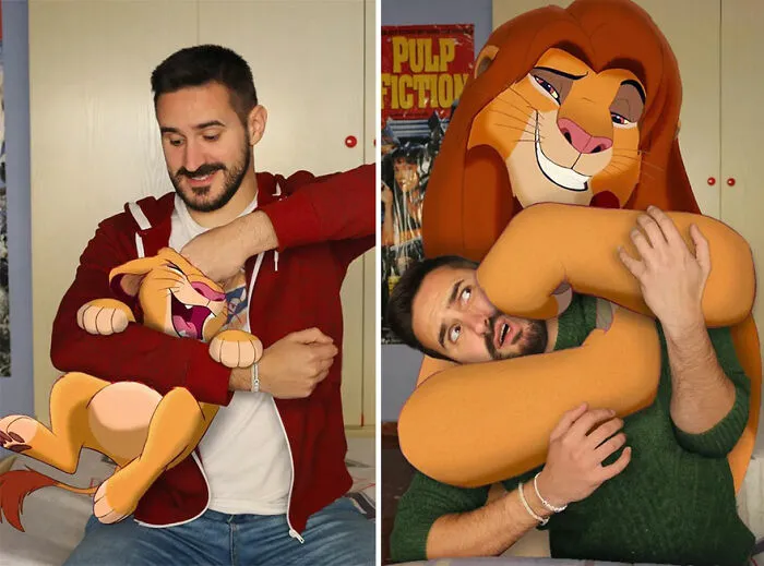Este profesor sigue colocando personajes de Disney en su vida y los resultados son cautivadores (29 nuevas fotos)