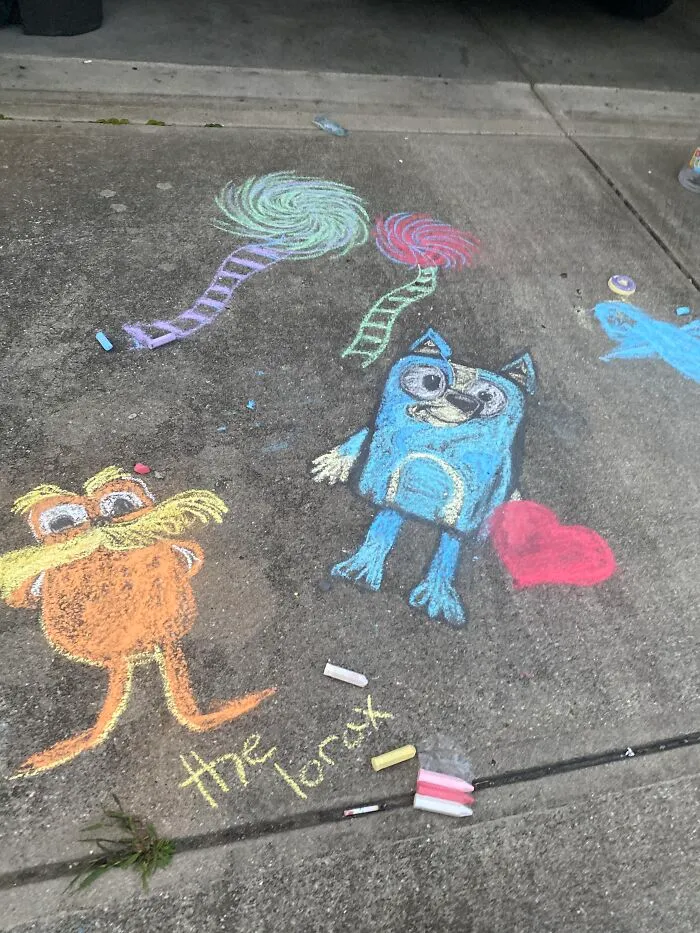 The Littles Like When I “Chalk”.