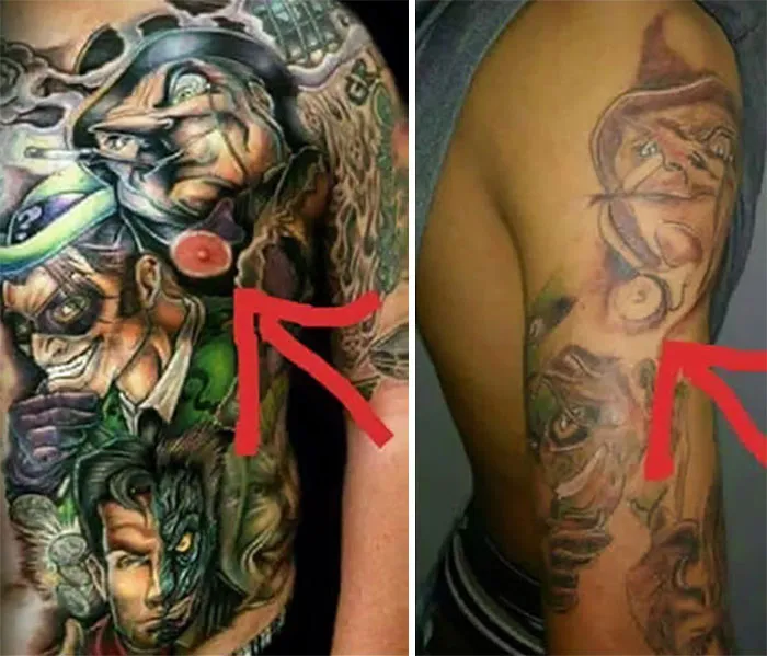 Some Guy Tried To Copy My Tattoo Artist's Work - Nipple Tattooed On His Arm