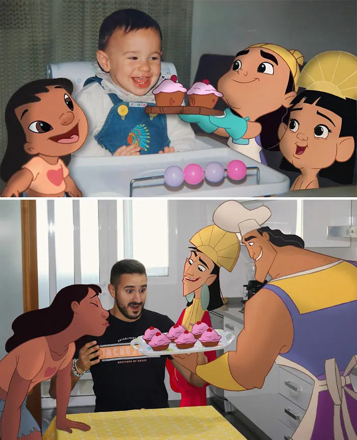 Este profesor sigue colocando personajes de Disney en su vida y los resultados son cautivadores (29 nuevas fotos)