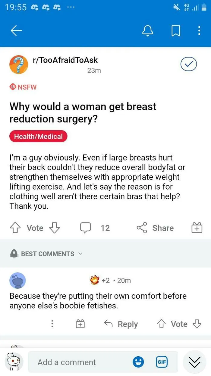 Why Can't Women Just Enjoy Their Boobies?  Their Super Stuffed Up Milkies? Their Honker Wonker Doinky Bonkies? 