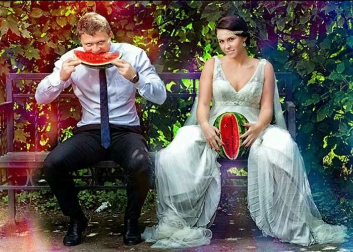 Esta foto de boda
