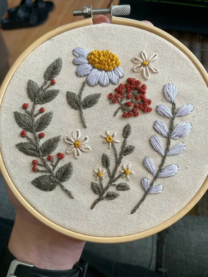 ¡Terminé mi primer bordado!