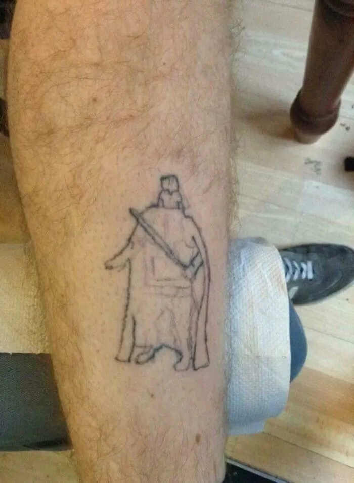 Friend Bought A Tattoo Gun On Amazon For £100. Tattooed Darth Vader On Himself