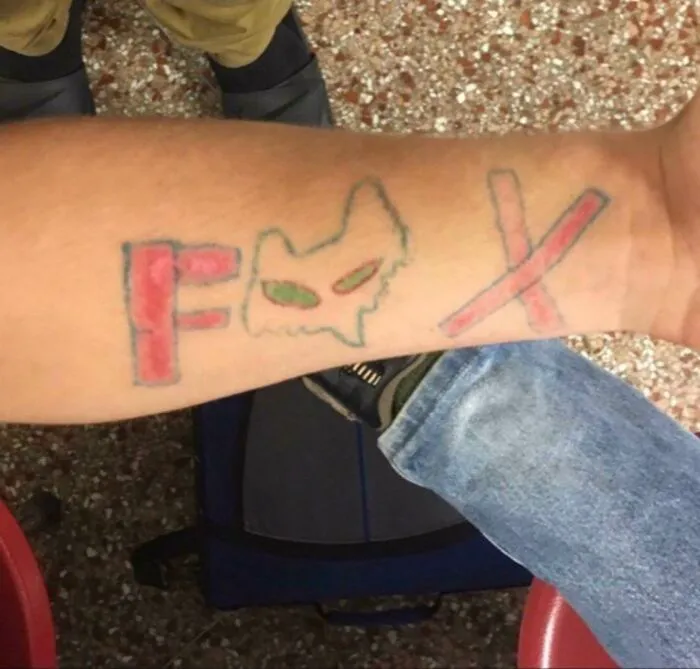A Buddy Of Mine Has A Friend Who Gave Himself This In 8th Grade