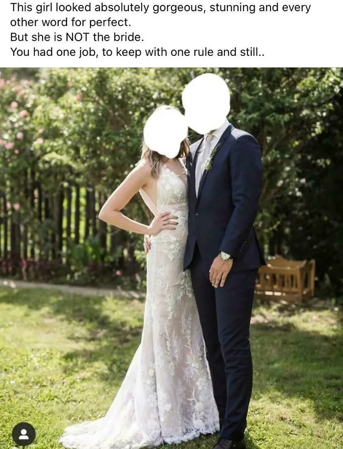 She Looks Absolutely Gorgeous.... Except She’s Not The Bride