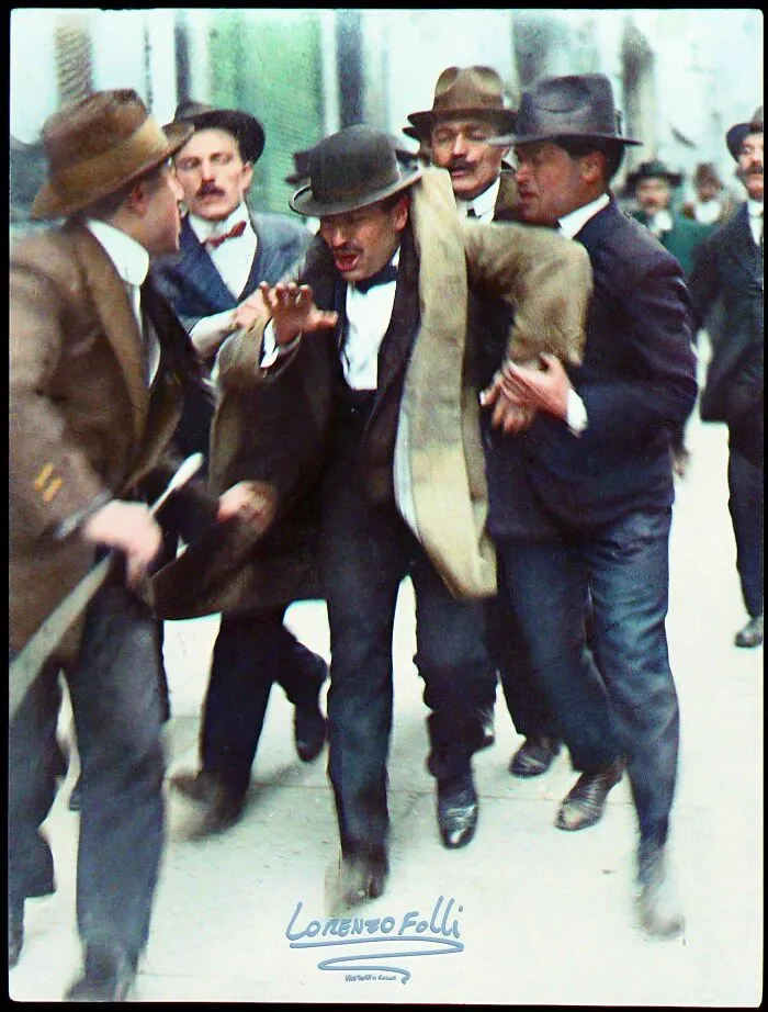 Benito Mussolini Is Arrested, 1915