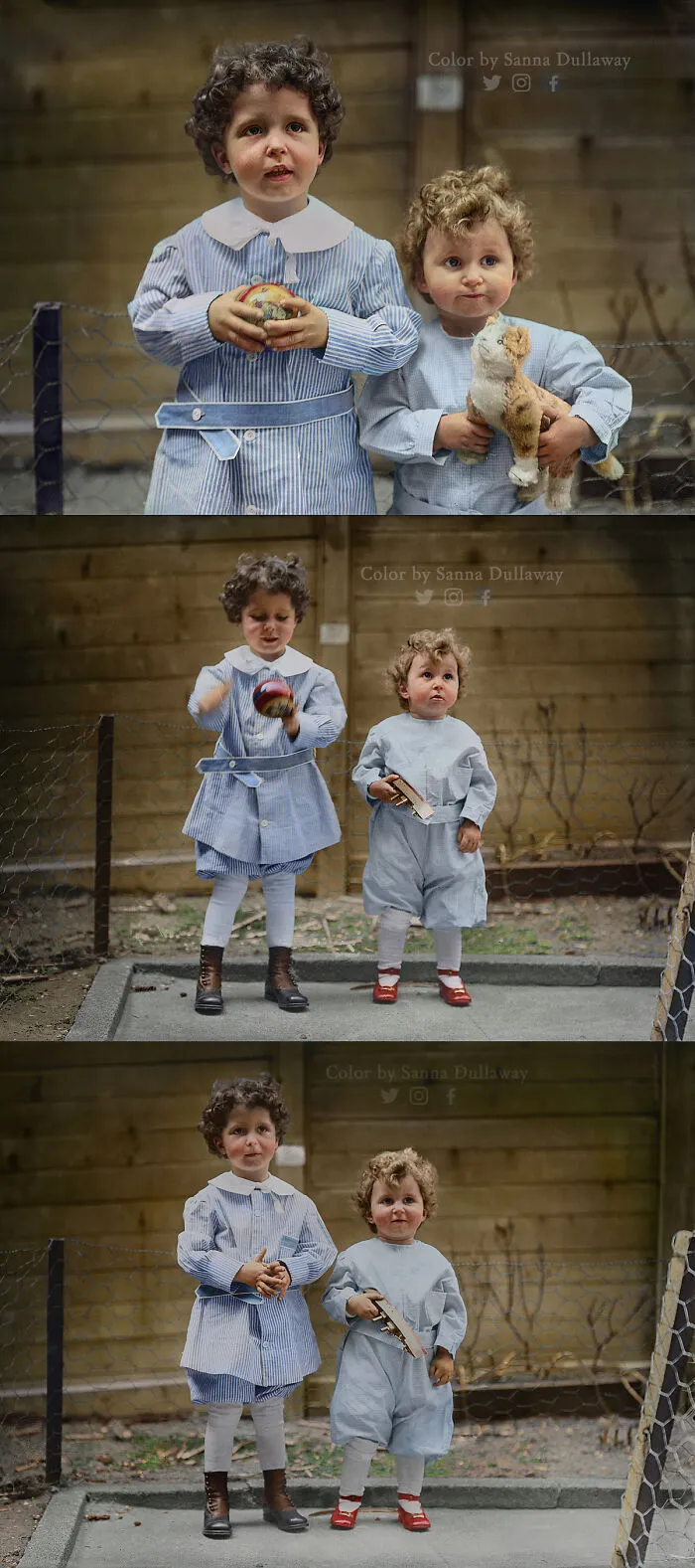“Titanic Orphans” Michel & Edmond Navratil, Named So When They Turned Out To Be The Only Children Who Remained Unclaimed By An Adult After Being Rescued From The Titanic, In 1912