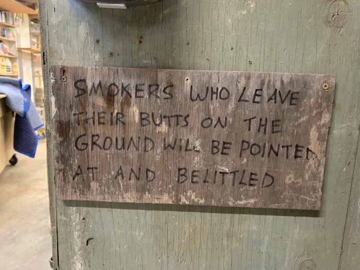 Visiting A Buddy’s Shop And Spotted This Sign