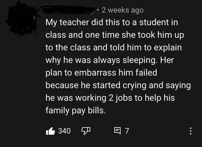 Teachers Need To Understand Students Don’t Always Sleep In Class Just Because Of Laziness