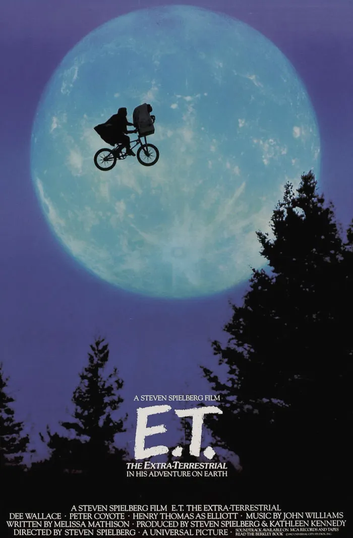 Movie poster for "E.T.: The Extra-Terrestrial"