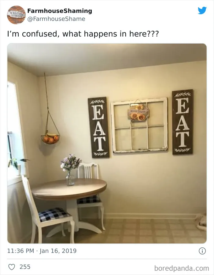 This Twitter Account Is Shaming Homes That Try Too Hard To Come Off As Chic Farmhouses, Here Are 40 Of Its Funniest Pics