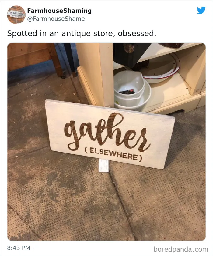 This Twitter Account Is Shaming Homes That Try Too Hard To Come Off As Chic Farmhouses, Here Are 40 Of Its Funniest Pics