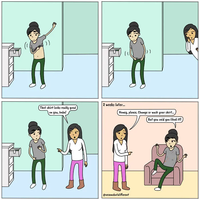 Life Of A Lesbian Couple: 20 Cute And Funny Comics I Made (New Pics)