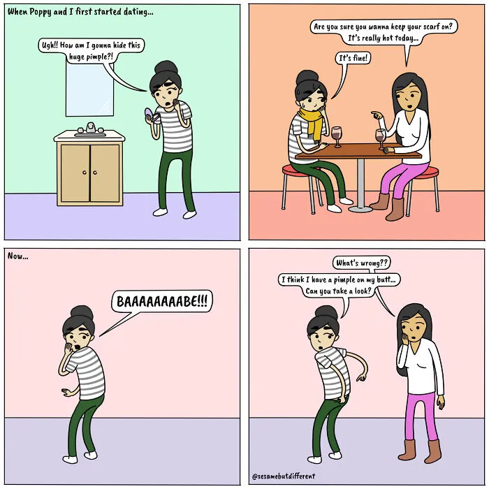 Life Of A Lesbian Couple: 20 Cute And Funny Comics I Made (New Pics)