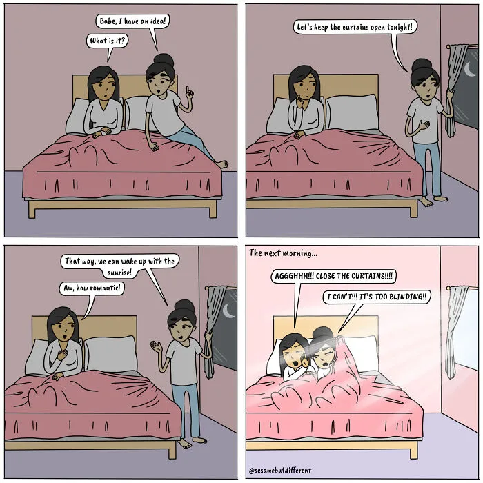 Life Of A Lesbian Couple: 20 Cute And Funny Comics I Made (New Pics)