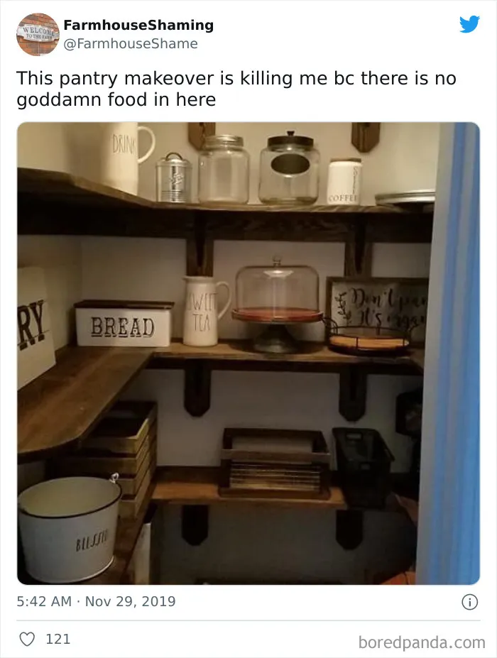 This Twitter Account Is Shaming Homes That Try Too Hard To Come Off As Chic Farmhouses, Here Are 40 Of Its Funniest Pics