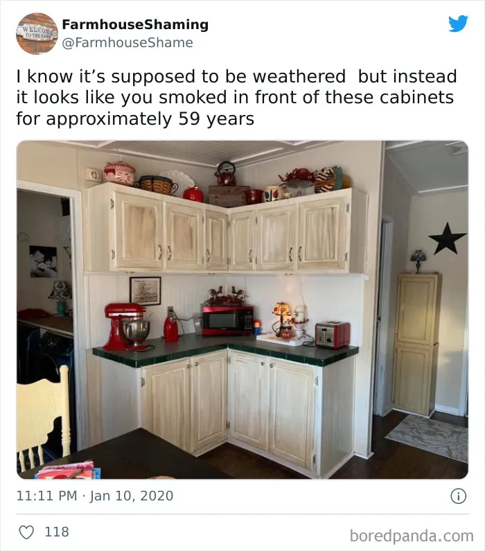 This Twitter Account Is Shaming Homes That Try Too Hard To Come Off As Chic Farmhouses, Here Are 40 Of Its Funniest Pics