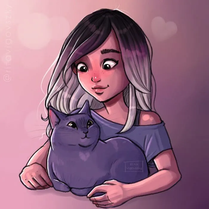 30 Ilustraciones que muestran cómo es tener un gato
